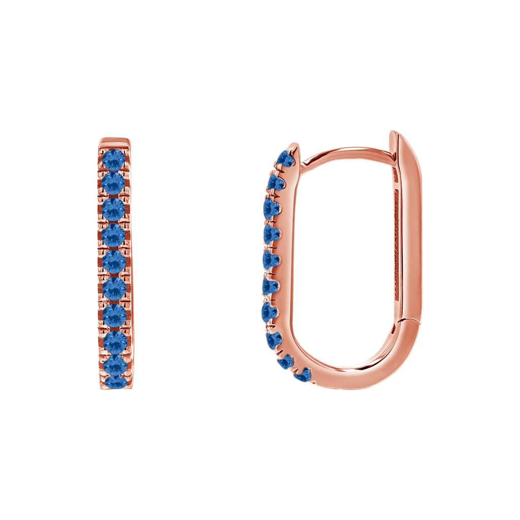 Paper Clip Huggie Earrings E5564