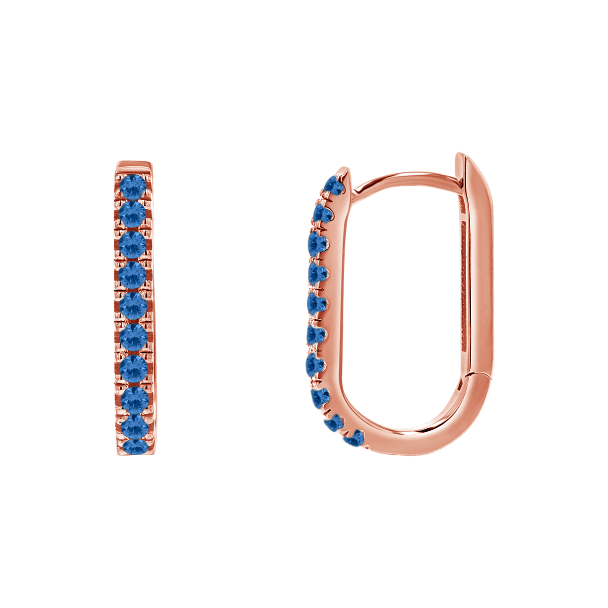 Paper Clip Huggie Earrings E5564