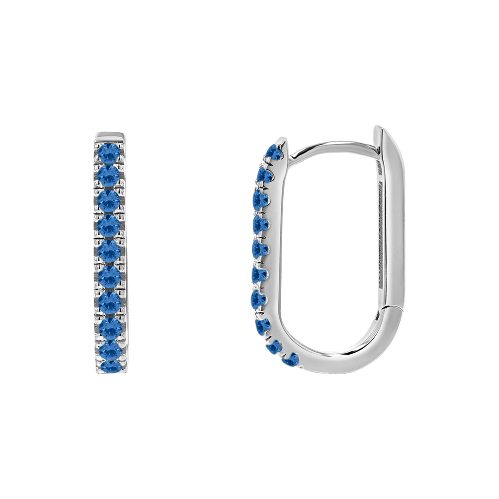 Paper Clip Huggie Earrings E5564
