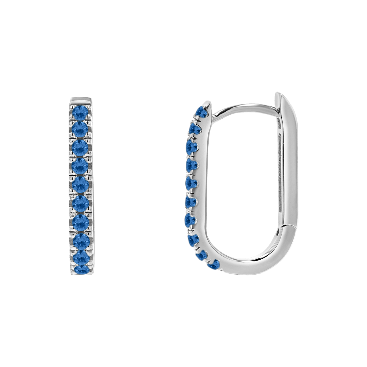 Paper Clip Huggie Earrings E5564