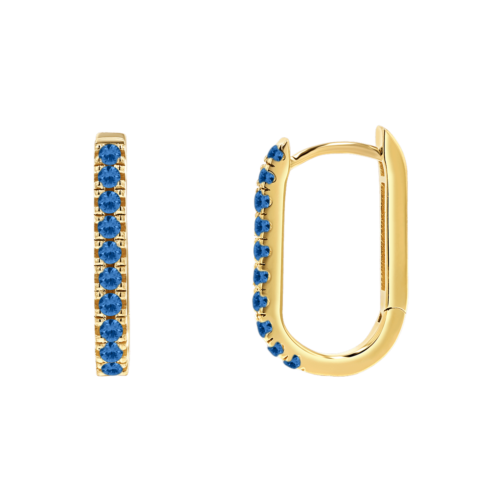 Paper Clip Huggie Earrings E5564