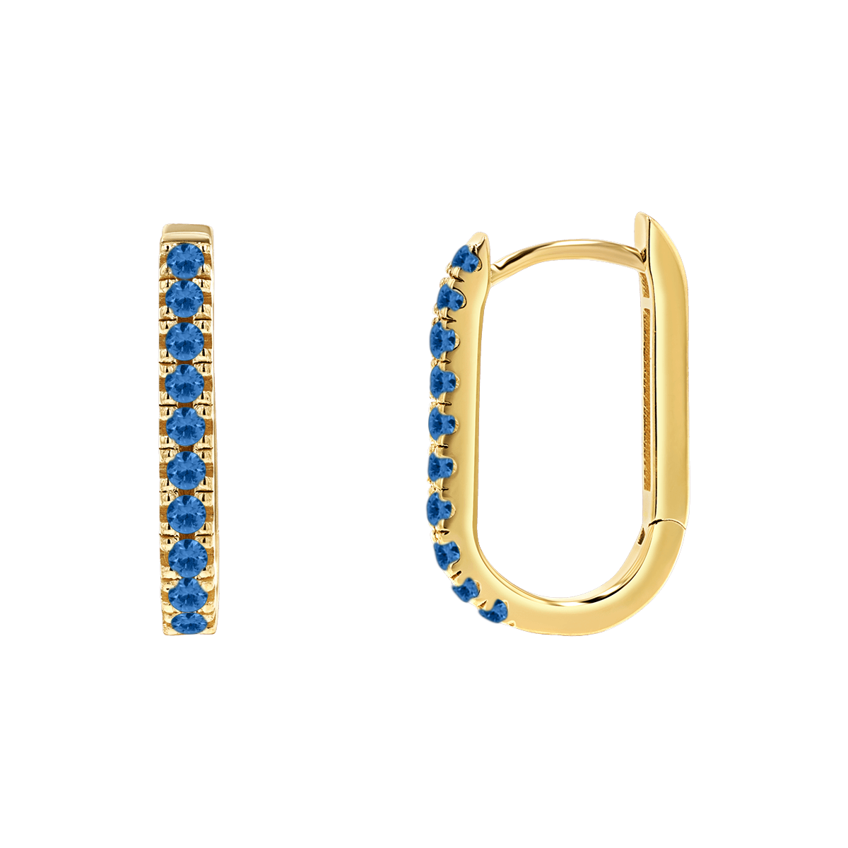 Paper Clip Huggie Earrings E5564