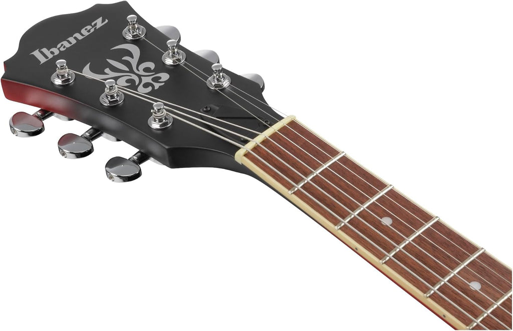 Sunburst Red Semi-Hollow Electric Guitar Y97742
