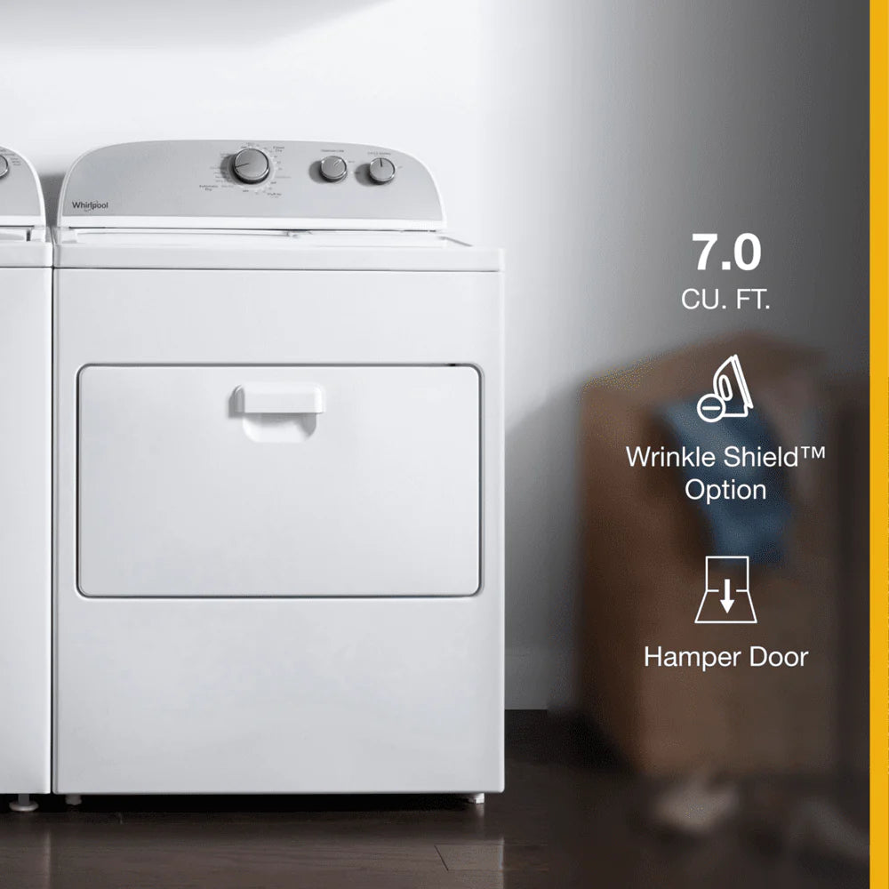 7.0 Cu ft Top Load Gas Dryer White V972389