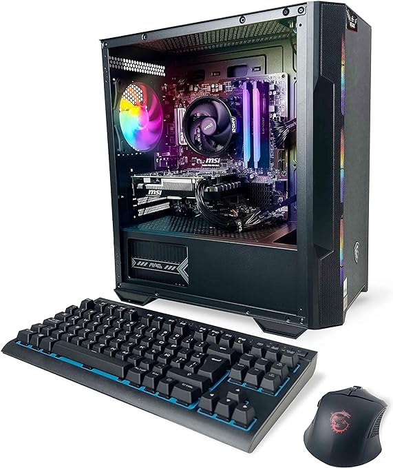 Desktop PC Ryzen 5 5500, RTX 3050 6GB, 16 GB RAM, SSD 480GB M.2 NVME, Mouse and Keyboard Y421