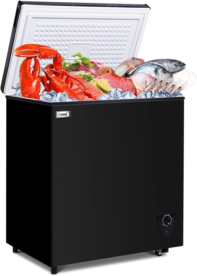 5.0 Cubic Top Open Door Chest Freezer with Removable Storage Basket M72870