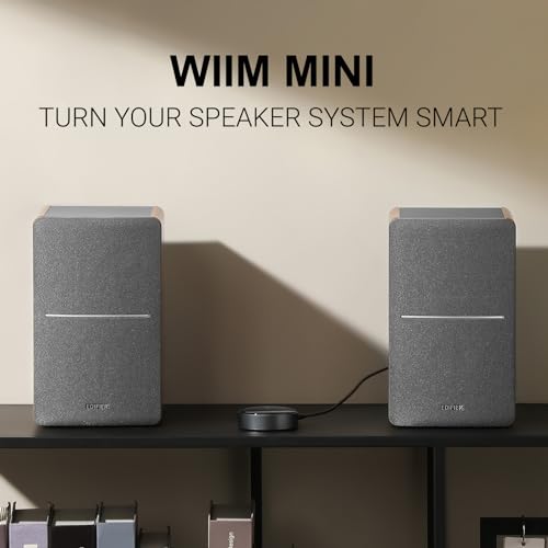 Powered Bookshelf Speakers with Wireless Wi-Fi Audio Streamer T963073