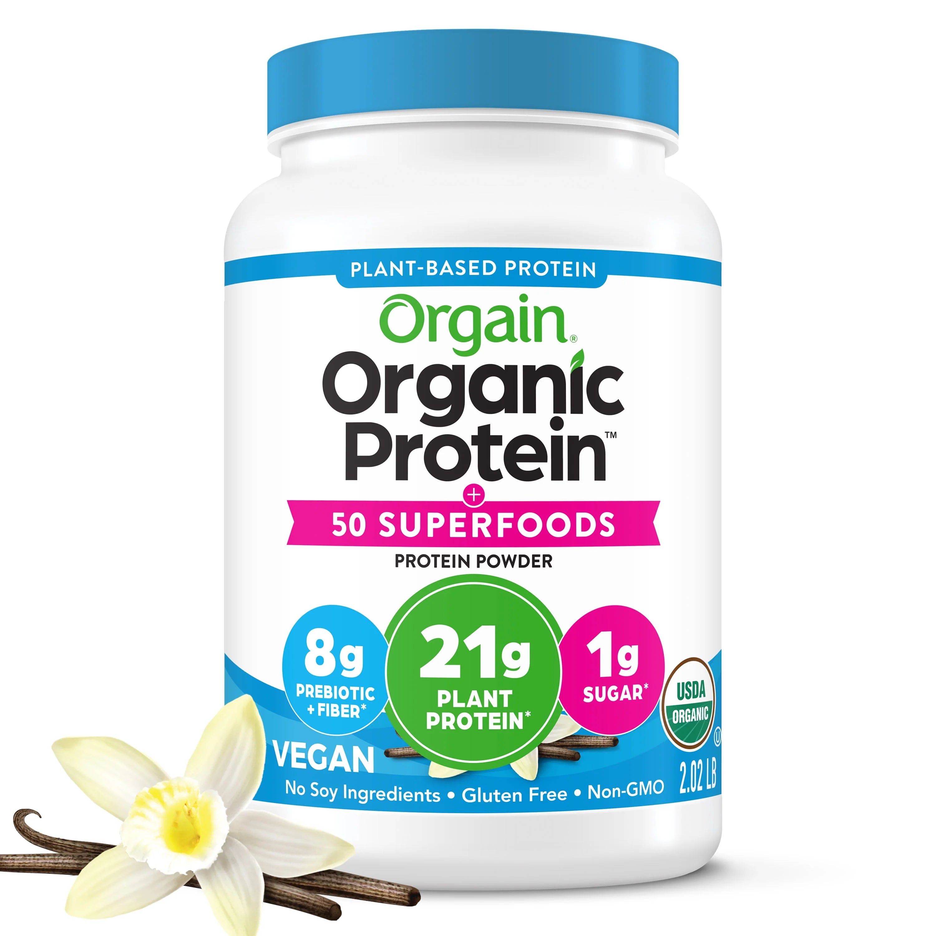 Vanilla Bean 21g Protein Plant Based Protein Powder K5040