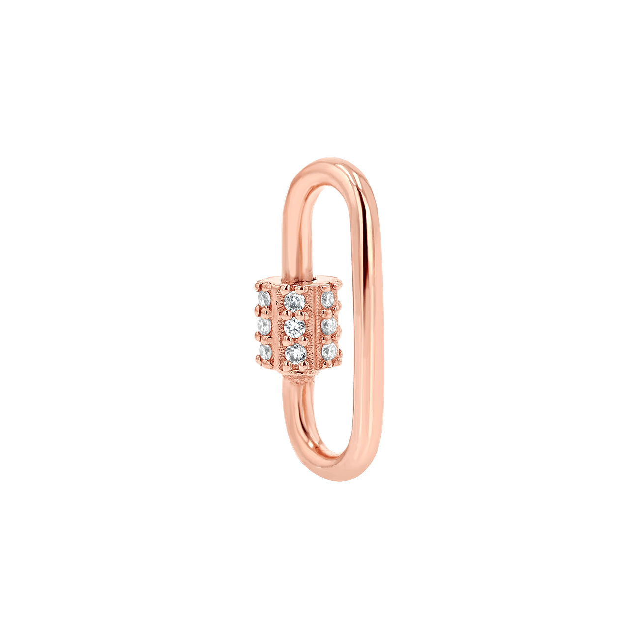 Diamond Barrel Charm Connector R6190