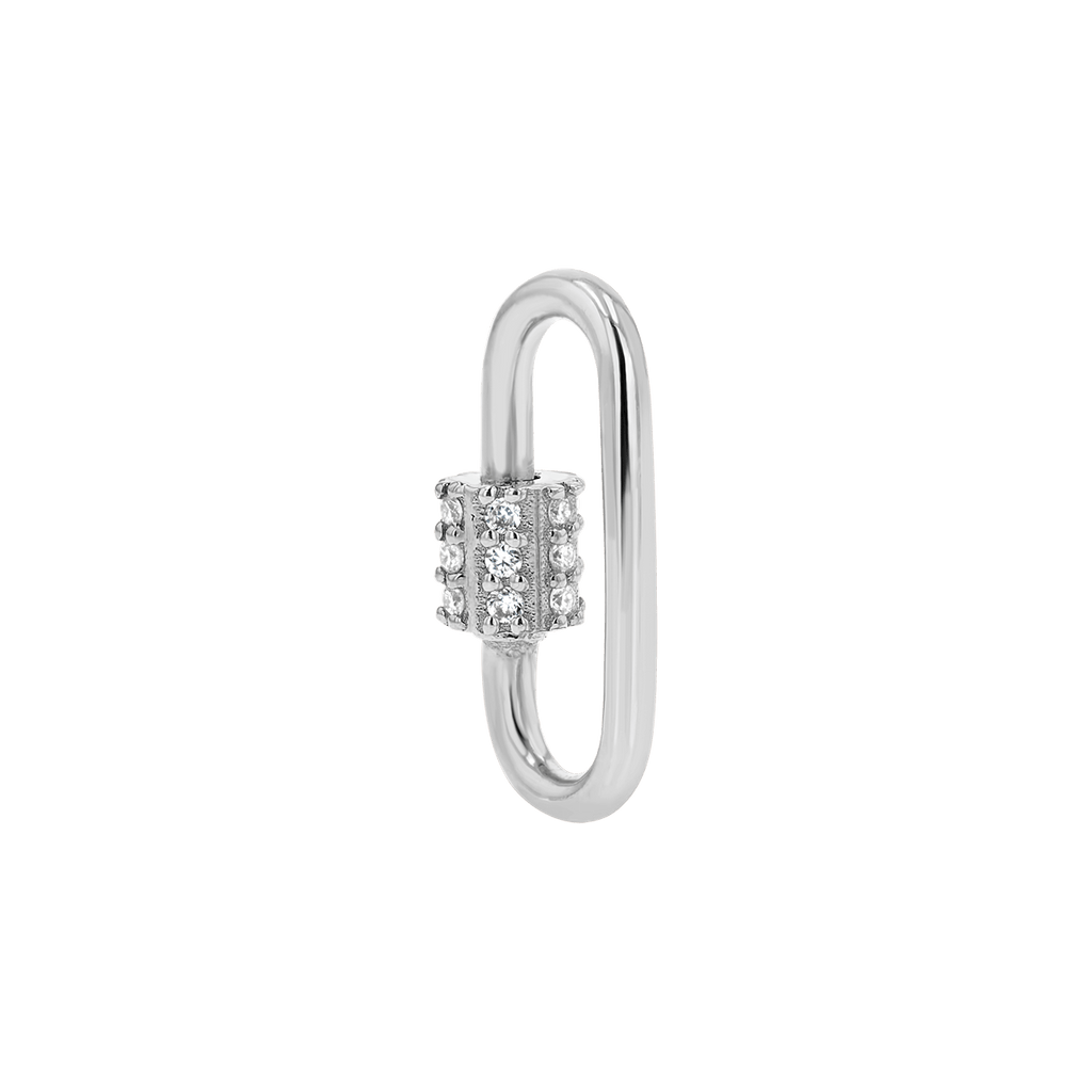 Diamond Barrel Charm Connector R6190