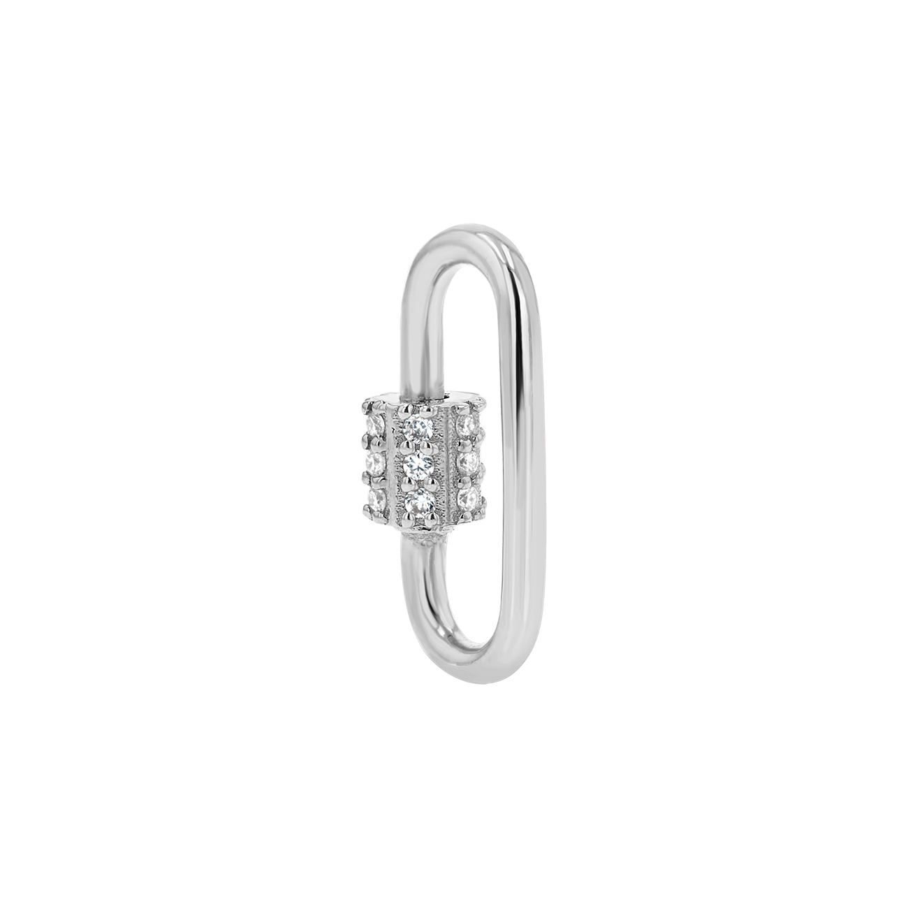 Diamond Barrel Charm Connector R6190