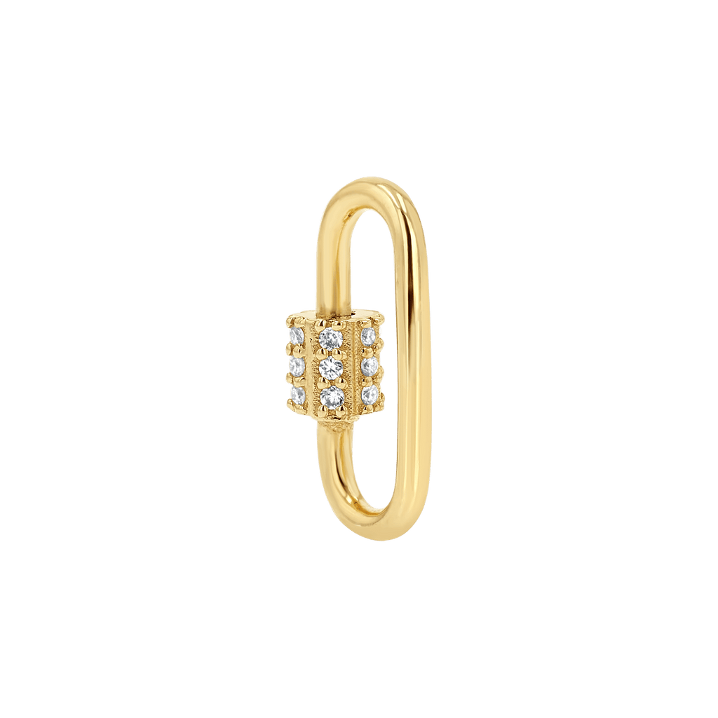 Diamond Barrel Charm Connector R6190