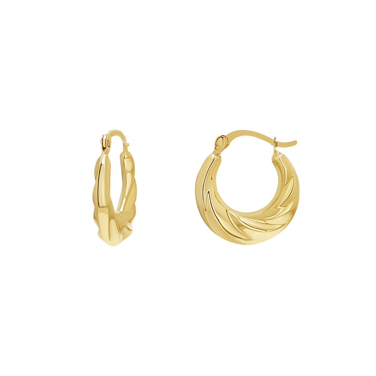 Petite Croissant Hoop Earrings Q23843