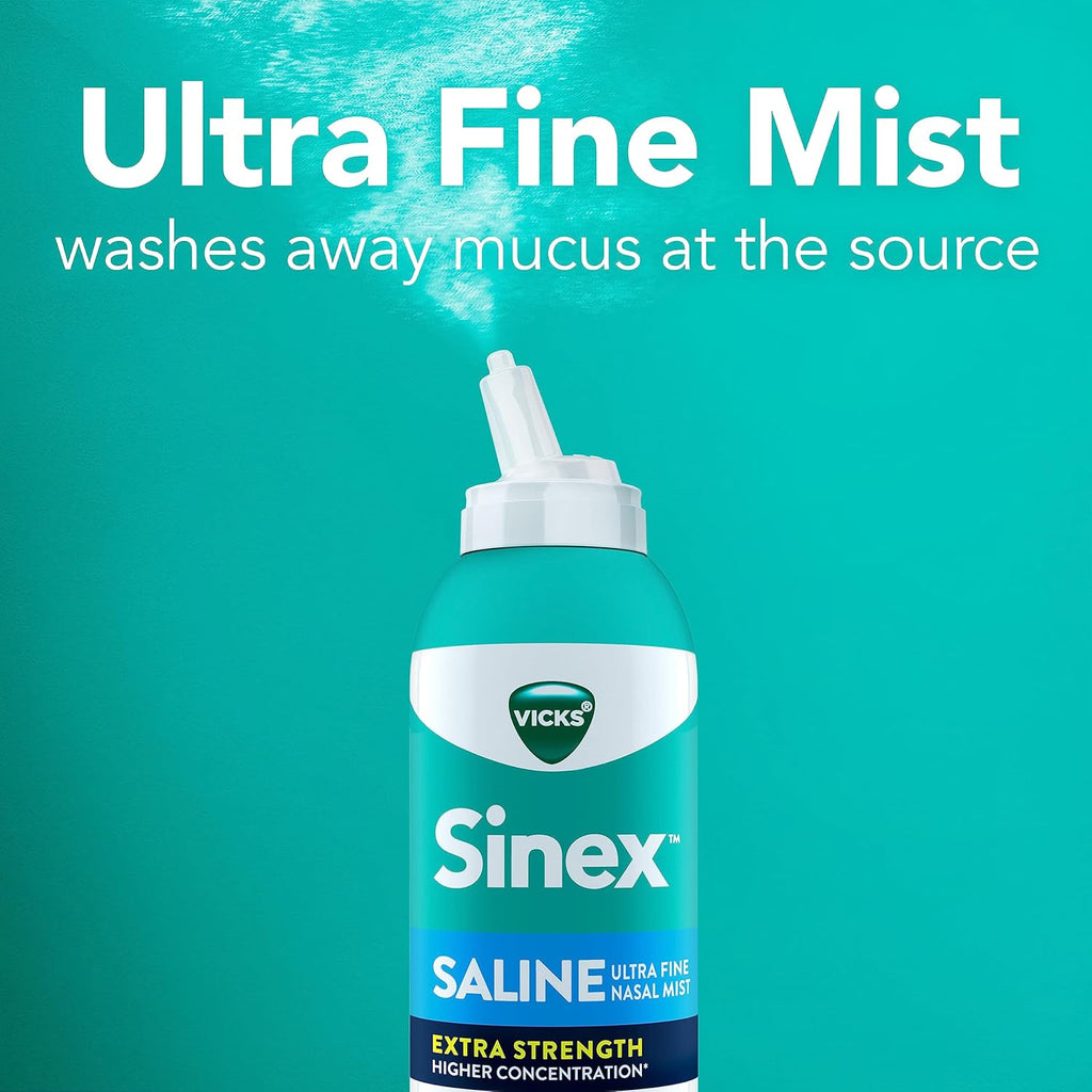 Extra Strength Nasal Spray, 3X Concentrated Drug Free Ultra Fine Mist, 5 OZ x 2 P883113