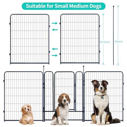 32 inch 6 Panel Foldable Metal Dog Playpen J94595