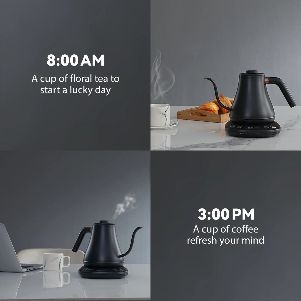 Electric Gooseneck Kettle 0.8L 1200W Matt Black K538