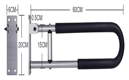 Dolphin Waves Bathroom Handrail Wall Mount Handrail N282037