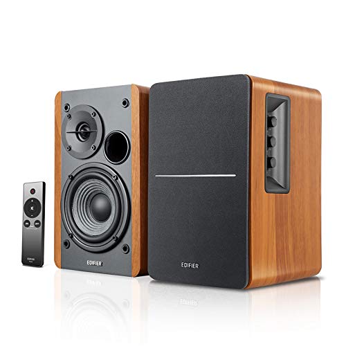 Powered Bookshelf Speakers with Wireless Wi-Fi Audio Streamer T963073