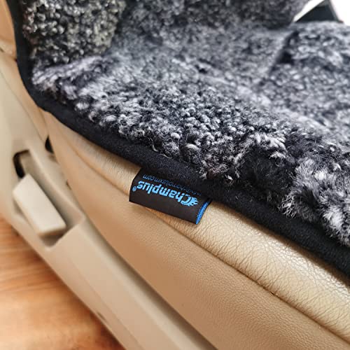 Black Sheepskin Seat Cover Genuine Australian Lambskin Curly Wool Seat Cushion N22915