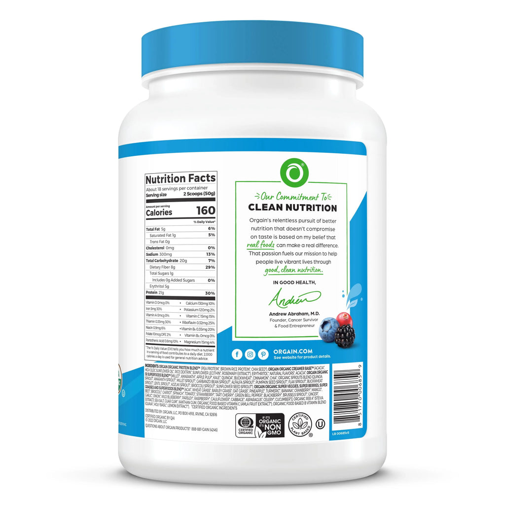Vanilla Bean 21g Protein Plant Based Protein Powder K5040