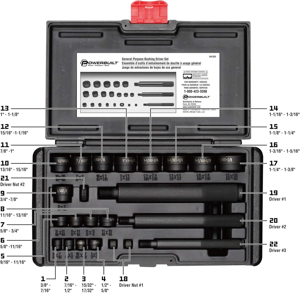 Bushing Driver Tool Kit O443878