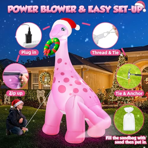 12FT Giant Christmas Inflatables Snowman with 3-Color LED Lights Z675