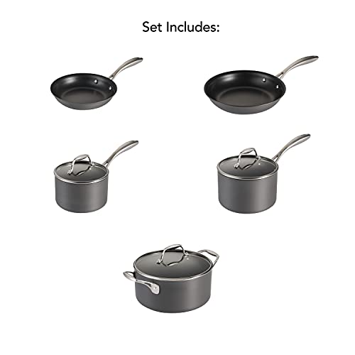 Hard Anodized 8 Qt Covered Stock Pot E870718