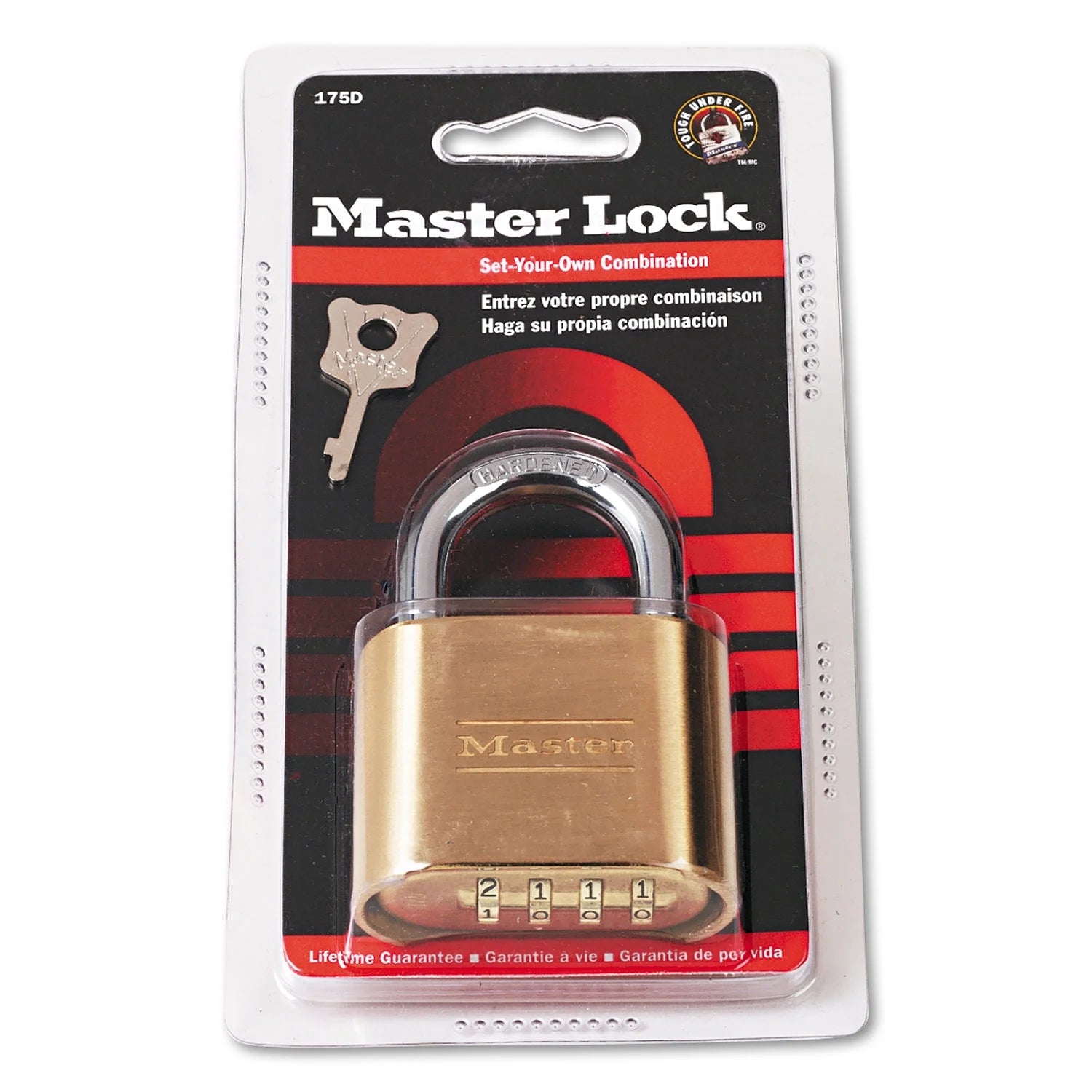 Brass Resettable Combination Padlock 2 in Wide A505