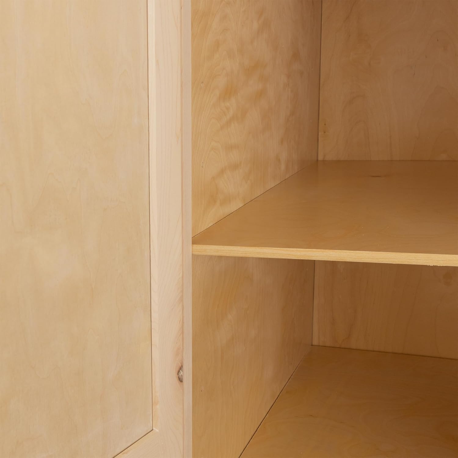 Raw Maple 24" D x 18" W x 96" H Plywood Base Kitchen Cabinet X79922