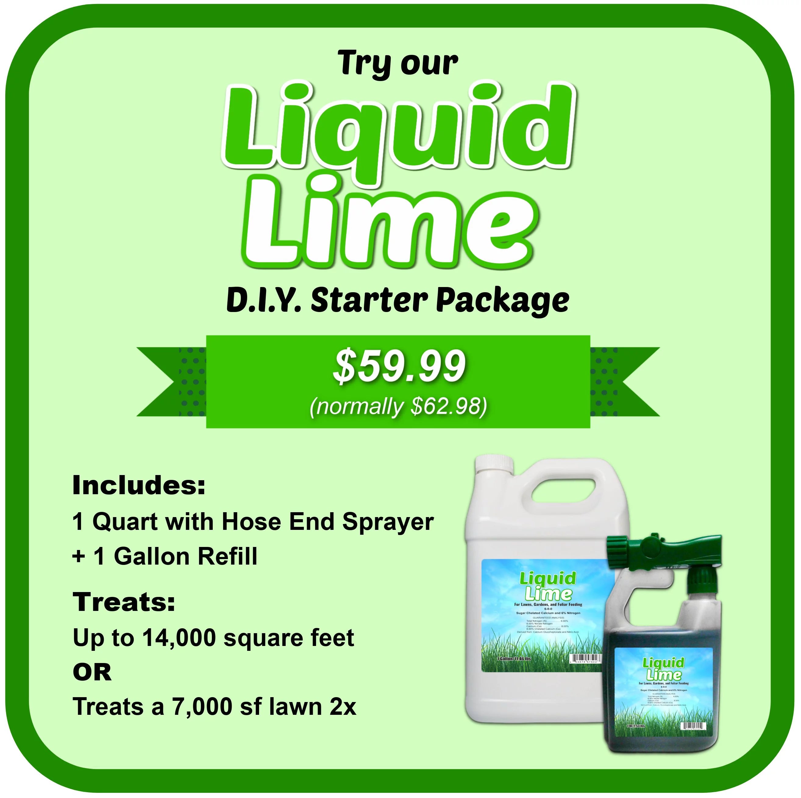 1 quart with sprayer + 1 gallon refill Liquid Lime Sugar-Chelated Calcium A5456