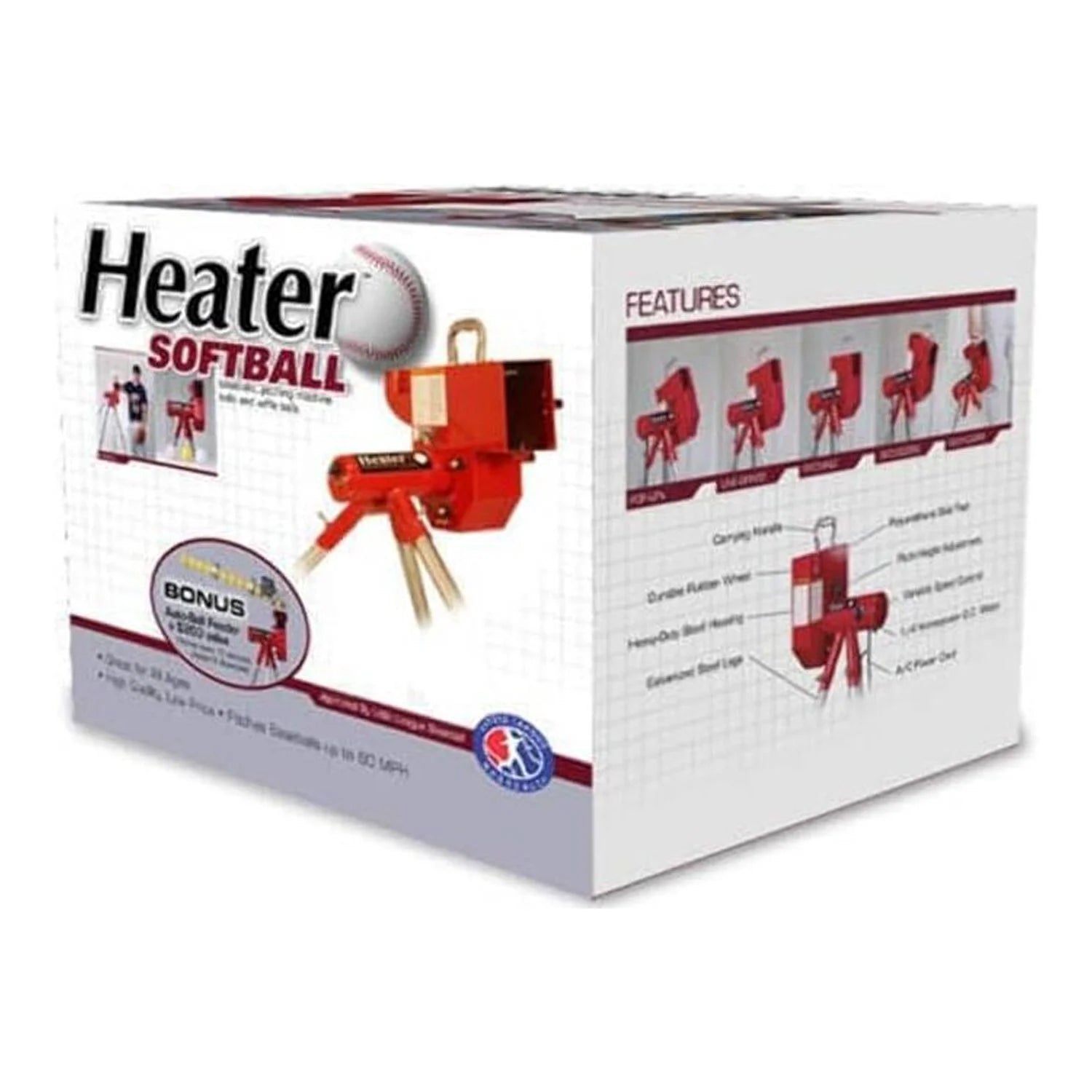 Softball Pitching Machine with 9 Ball Automatic Feeder A93203