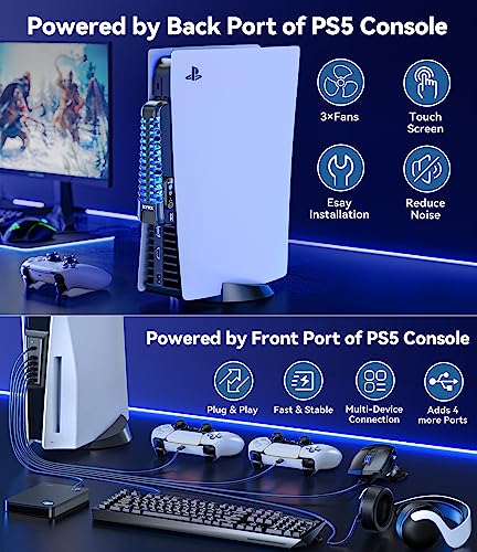 PS5 Cooling Fan with USB HUB M499652
