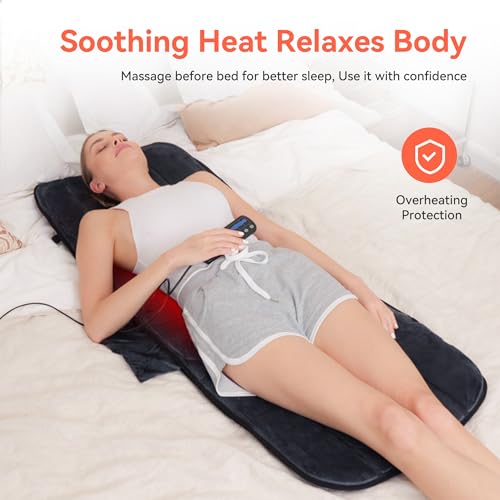 5 Vibration Modes 3 Levels Back Massager Pad with Heat P1995