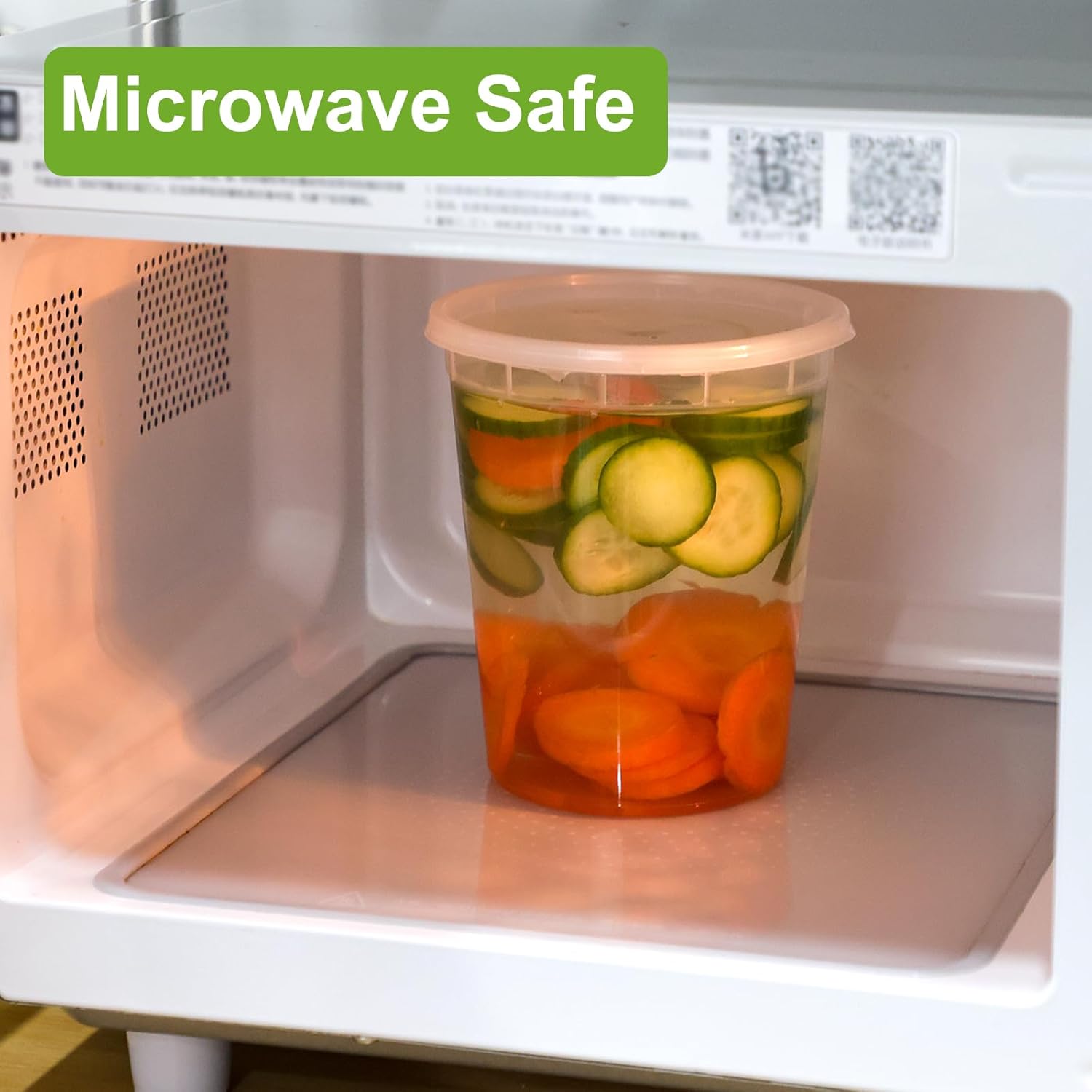 60 Sets 32 Oz Soup Containers with Lids P813292