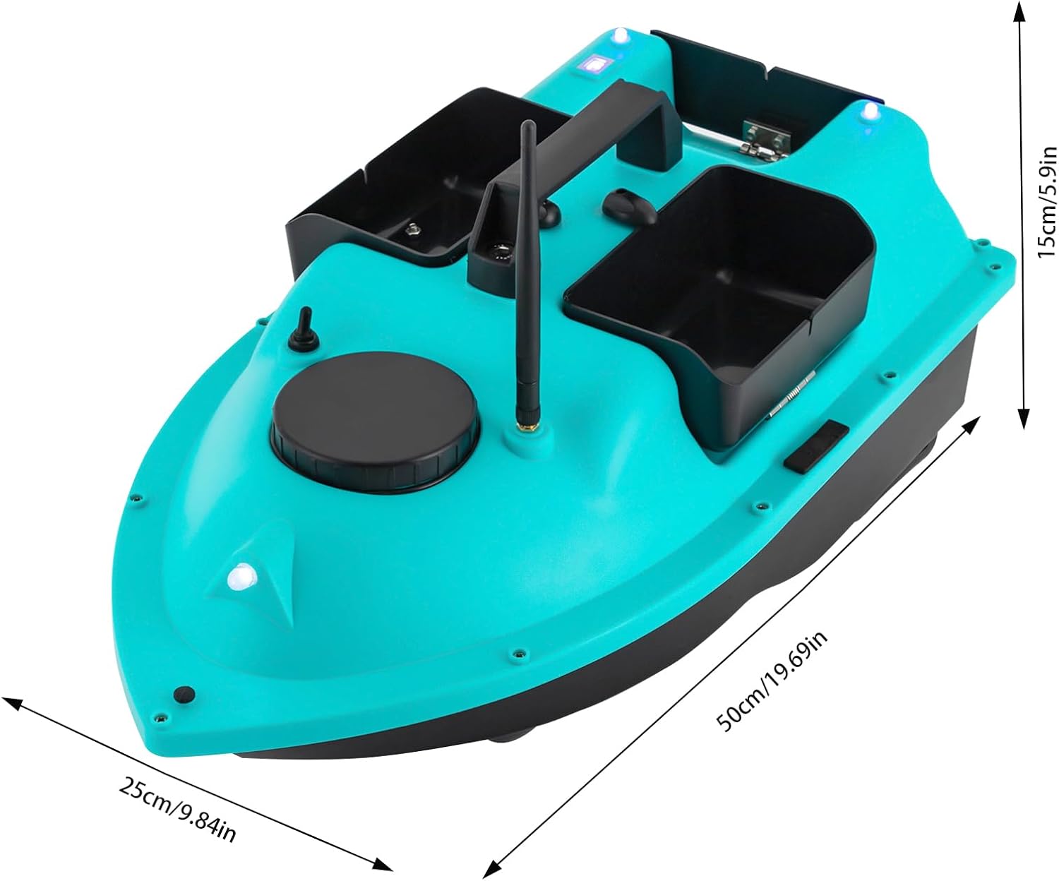 RC Fishing Bait Boat with Remote Control & LCD Screen F67631