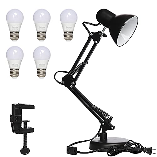 Led Desk Lamp with Clamp, Swing Arm, Folding Table Lamp X4384