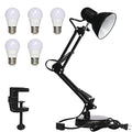 Led Desk Lamp with Clamp, Swing Arm, Folding Table Lamp X4384