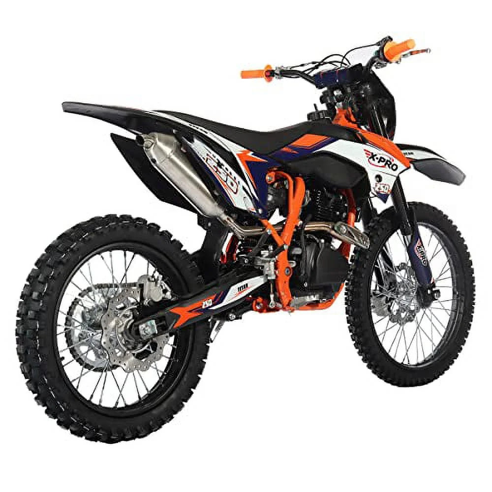 250cc Gas Pit Dirt Bike, 5-Speed Manual Transmission, Electric/Kick Start R4129