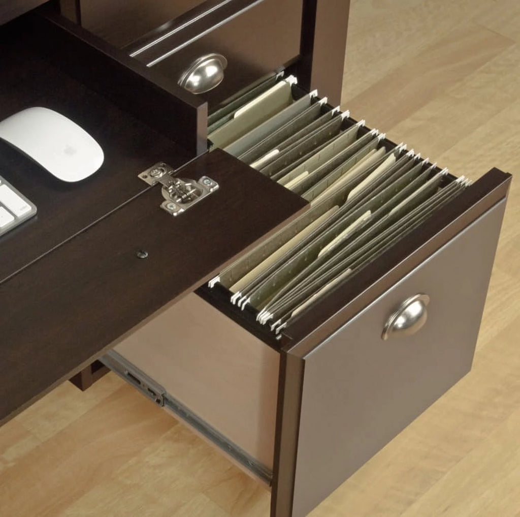 Executive Desk, Jamocha Wood Finish W363