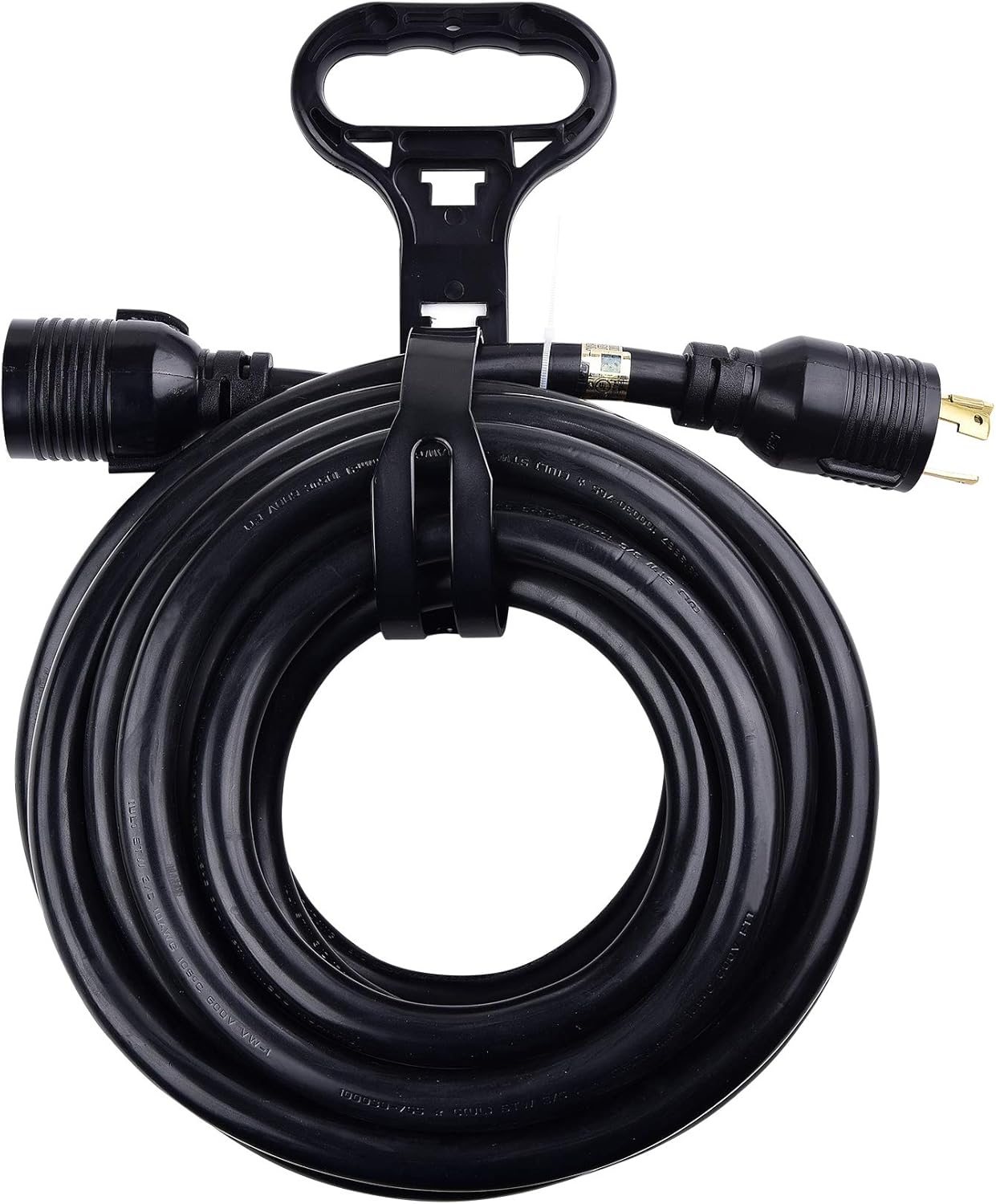 3 Prong 30 Amp Locking Generator Extension Cord 25 ft with Carry Strap N49421