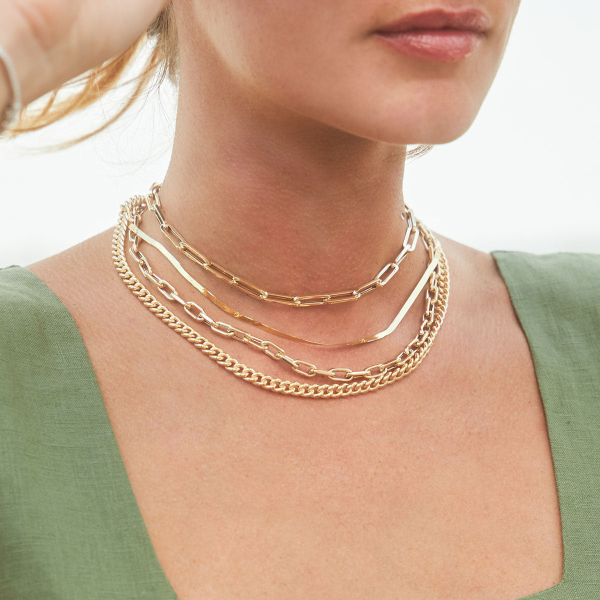14K Cuban Curb Link Necklace G7322