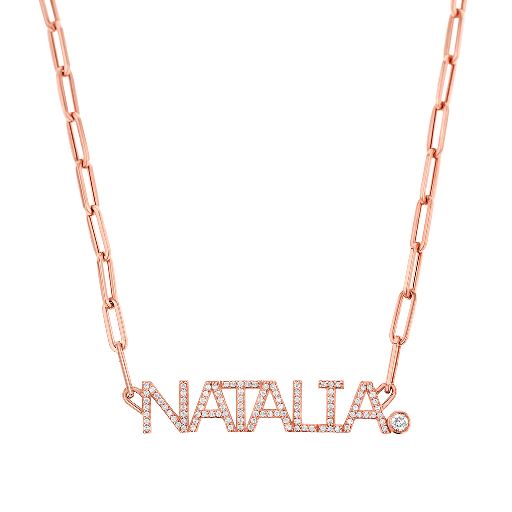 Diamond Name Necklace A67558