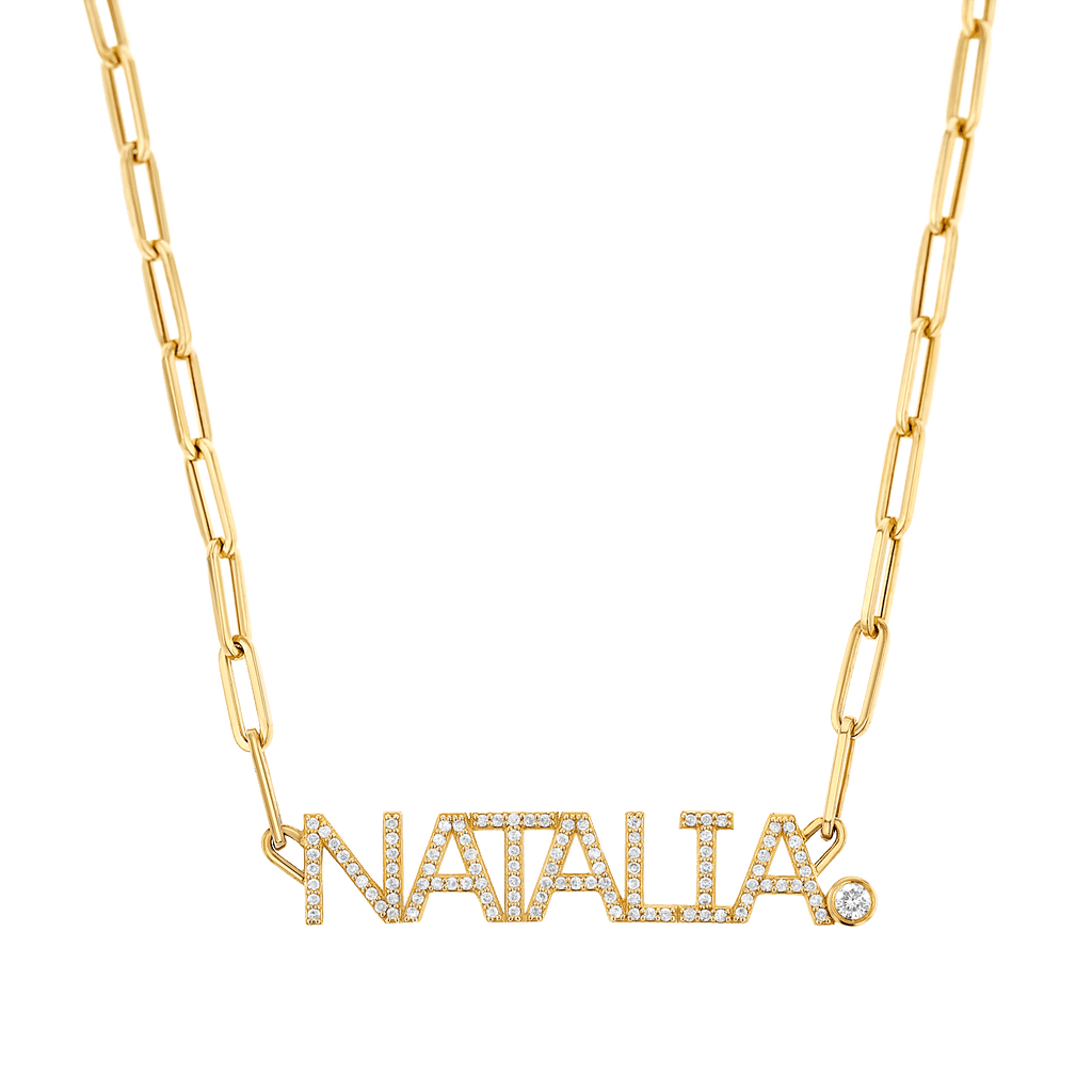 Diamond Name Necklace A67558