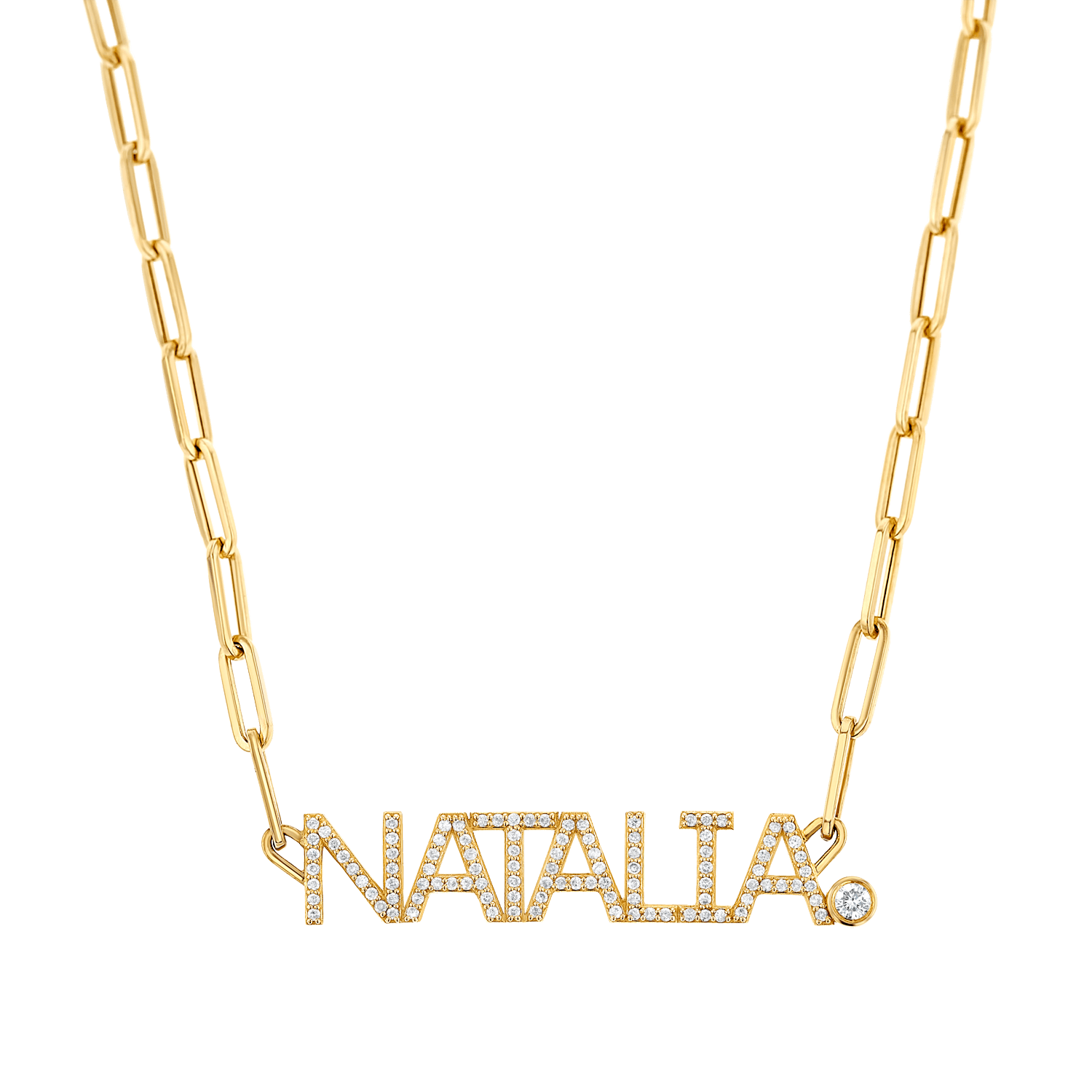 Diamond Name Necklace A67558