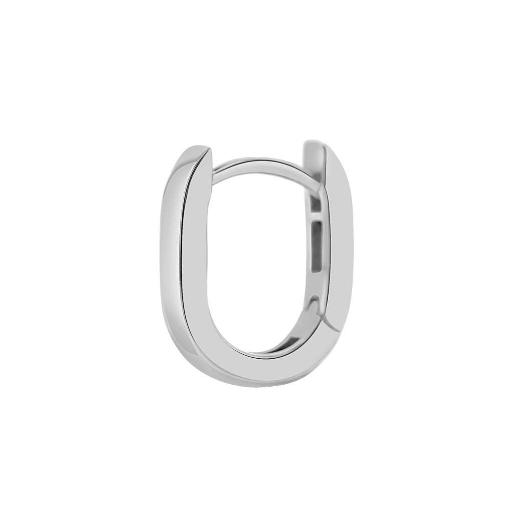 Petite Paperclip Huggie Hoop Earrings E673