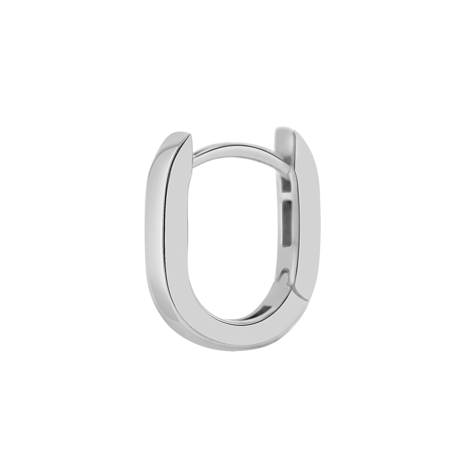 Petite Paperclip Huggie Hoop Earrings E673