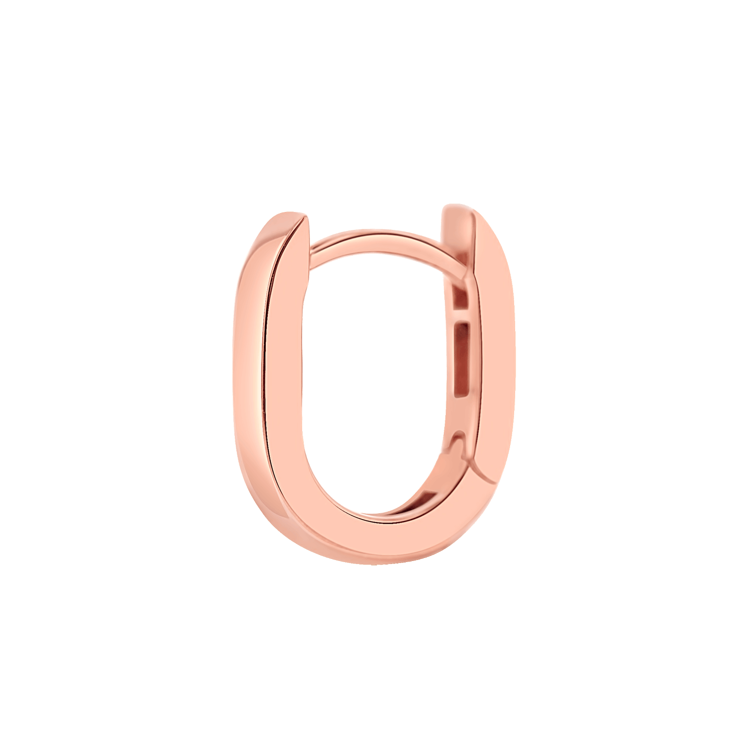 Petite Paperclip Huggie Hoop Earrings E673