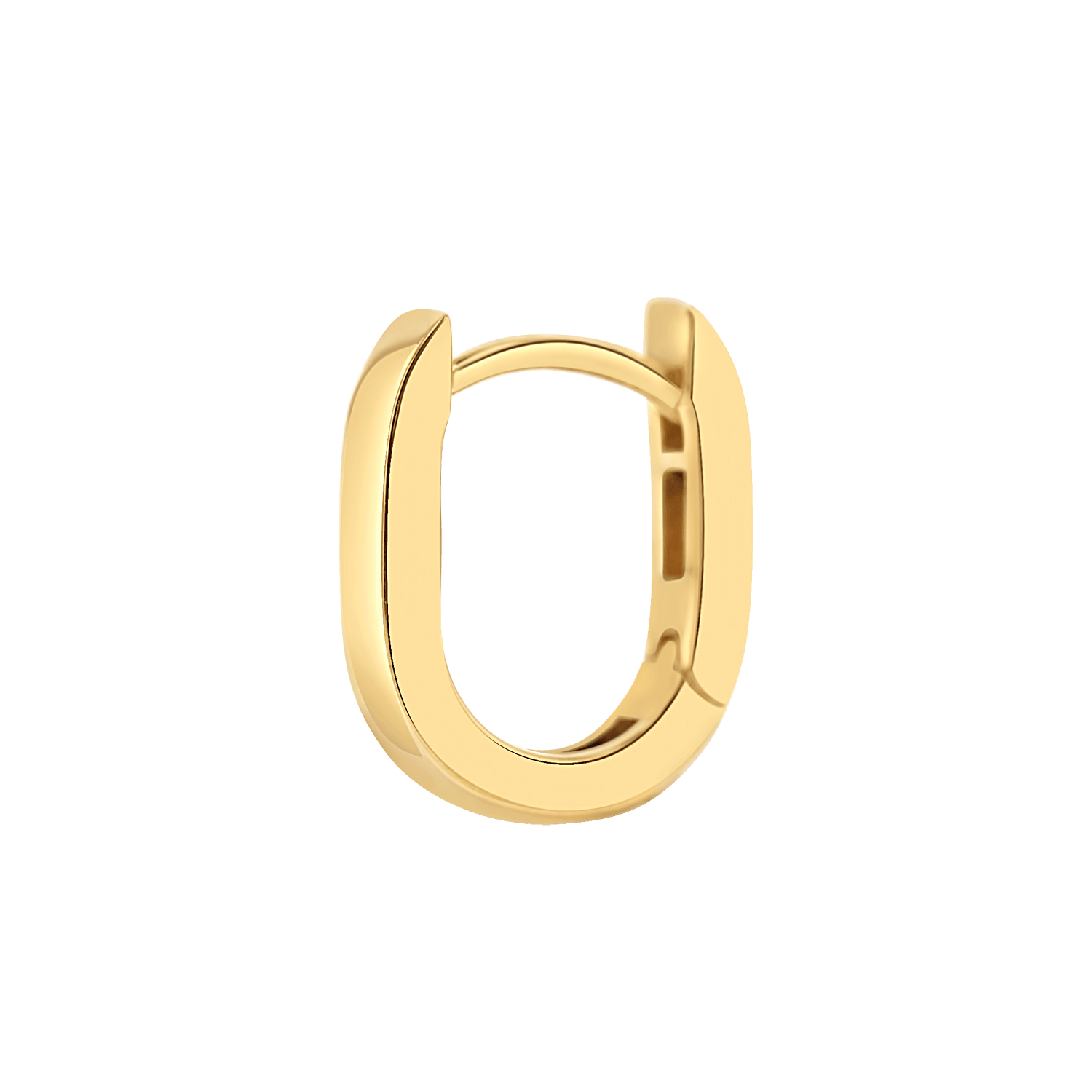Petite Paperclip Huggie Hoop Earrings E673