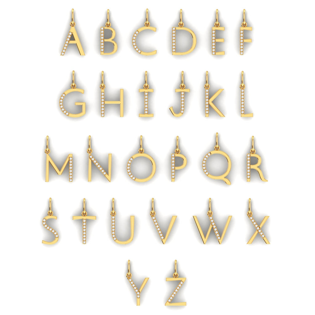 Diamond Initial Charm D37358