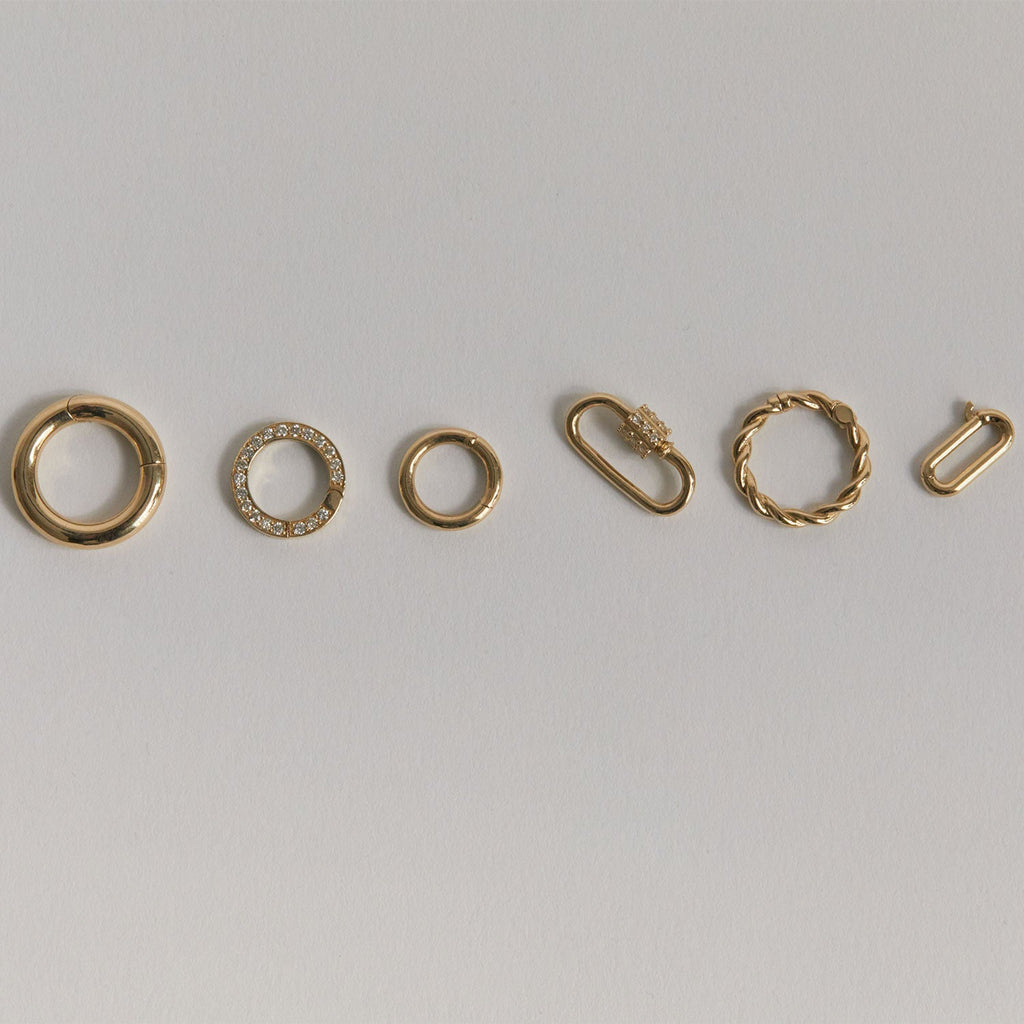 Chunky Round Charm Connector Clasp C97520